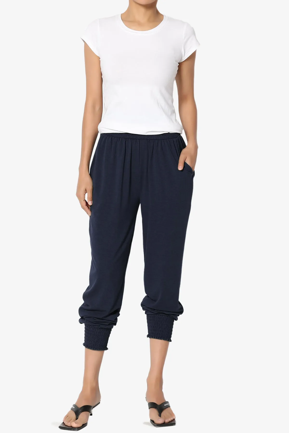 Estella Smocked Waist & Cuff Harem Pants PLUS