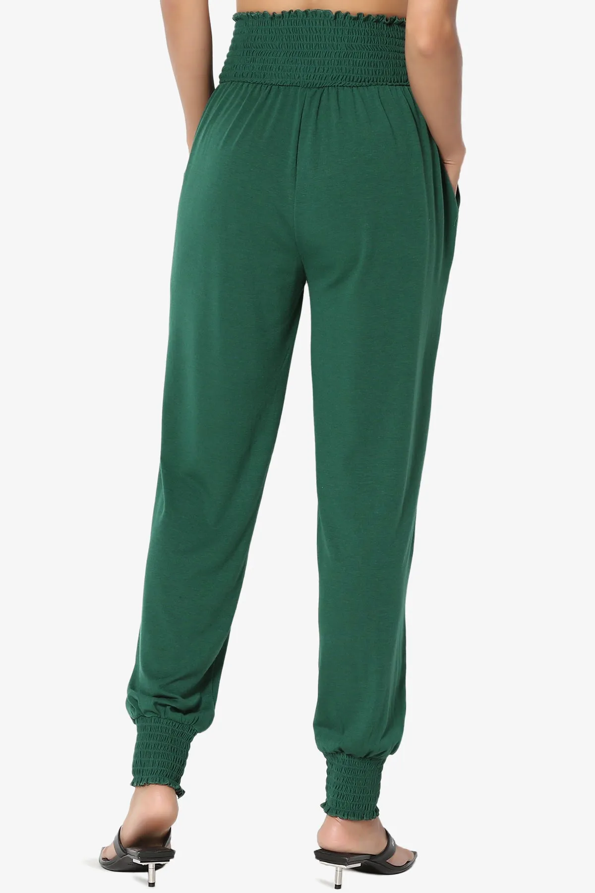 Estella Smocked Waist & Cuff Harem Pants PLUS