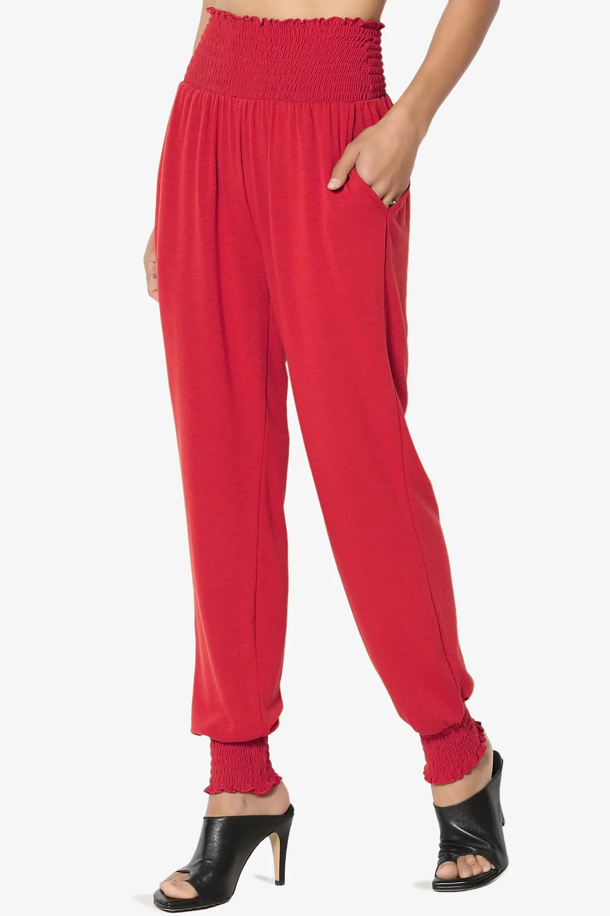 Estella Smocked Waist & Cuff Harem Pants PLUS