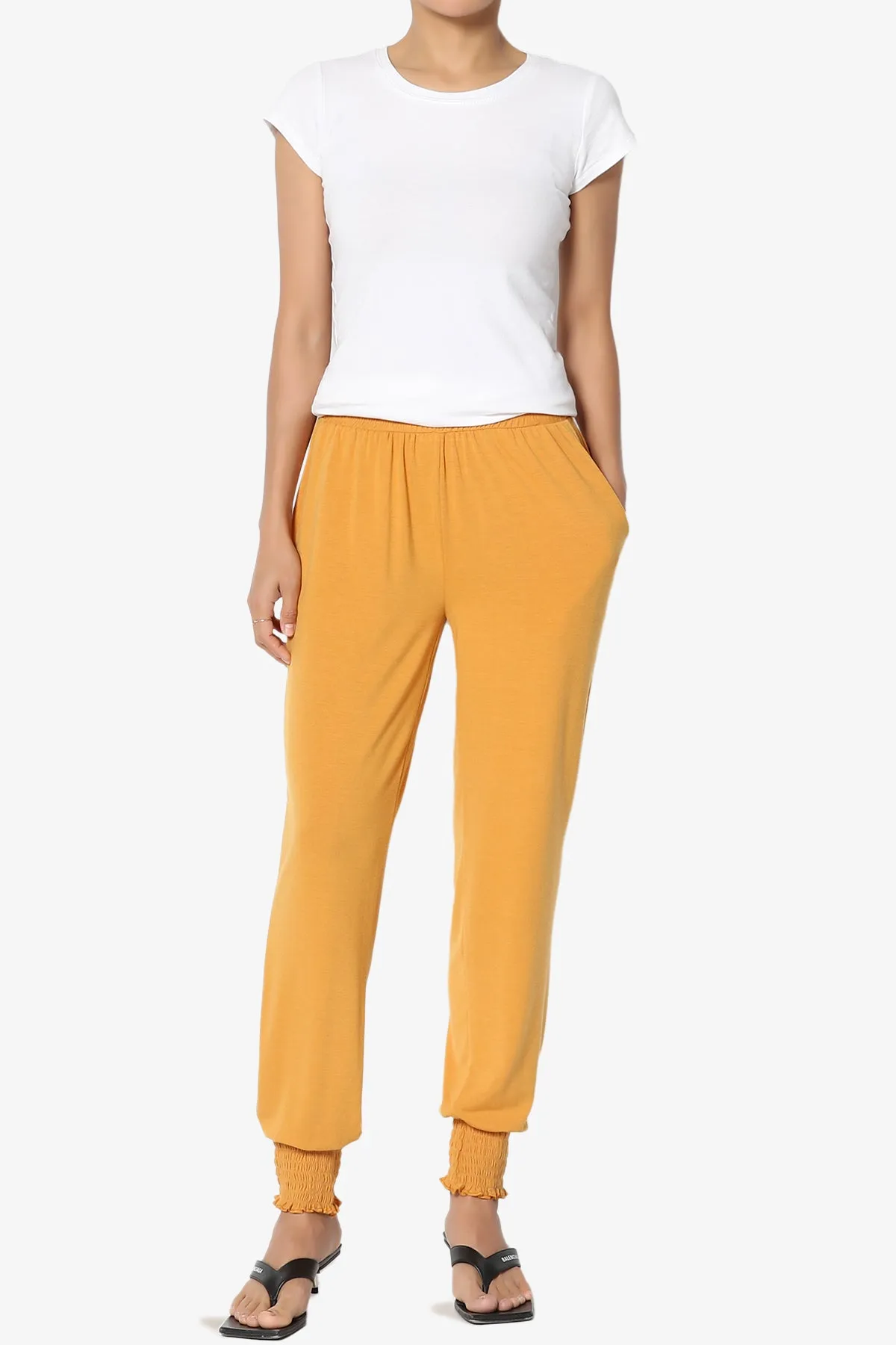 Estella Smocked Waist & Cuff Harem Pants PLUS