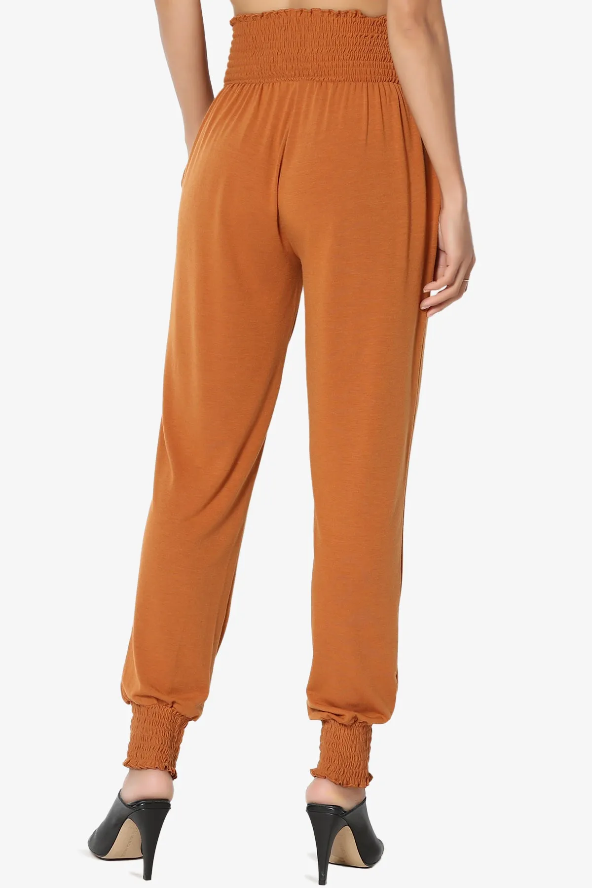 Estella Smocked Waist & Cuff Harem Pants PLUS