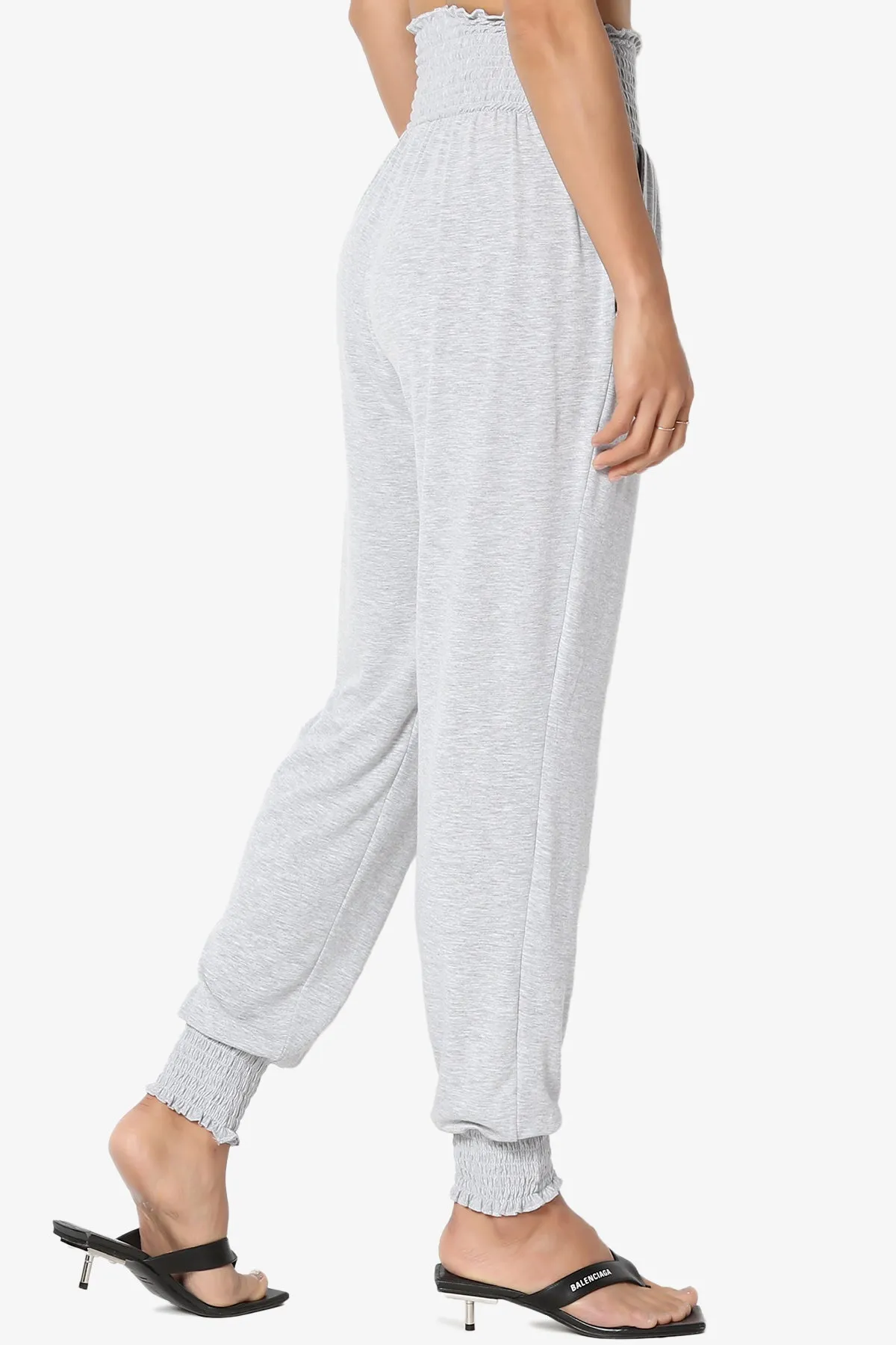 Estella Smocked Waist & Cuff Harem Pants PLUS