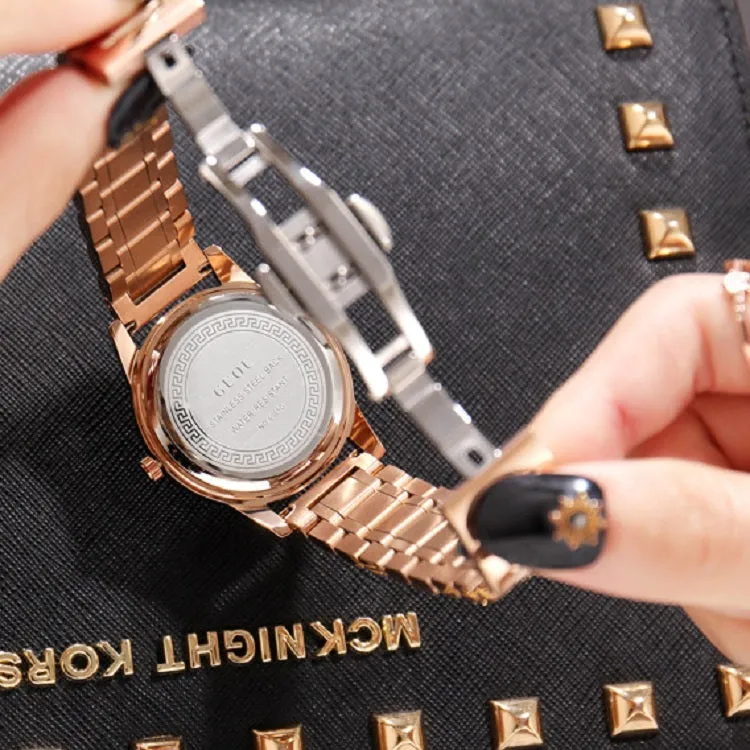 Fashion Gold Round Dial Women's Watch
