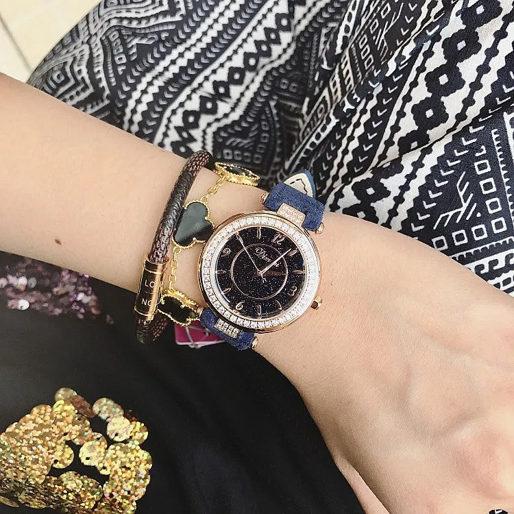 Fashion Starry Sky Dial Women's Watch