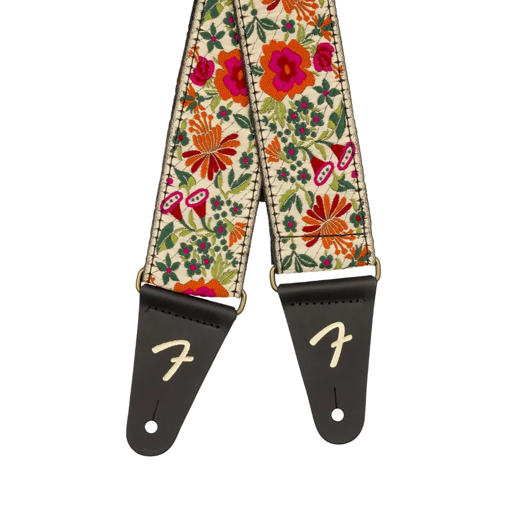 Fender Mosaic Jacquard Guitar Strap - Cream, 2"