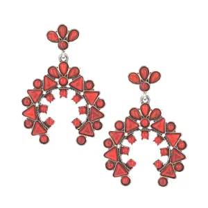 Fiery Squash Blossom Attitude Earrings
