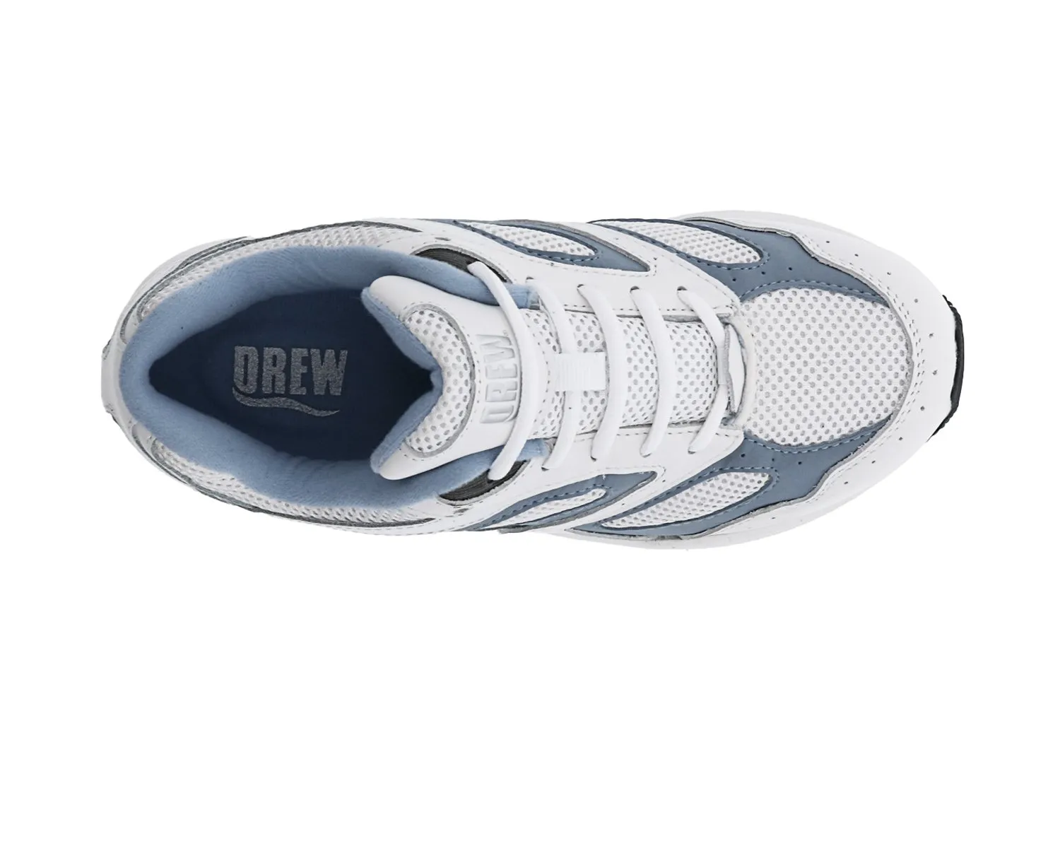 FLARE White Blue Leather / White Mesh