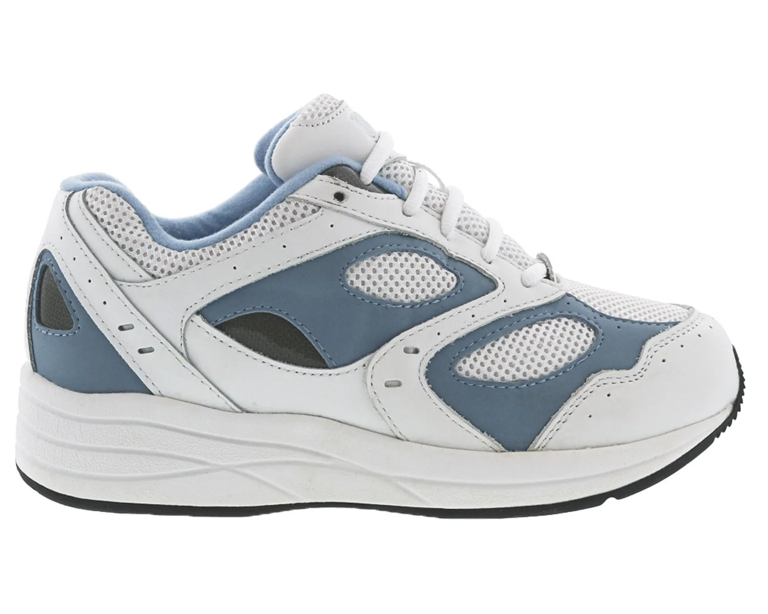 FLARE White Blue Leather / White Mesh