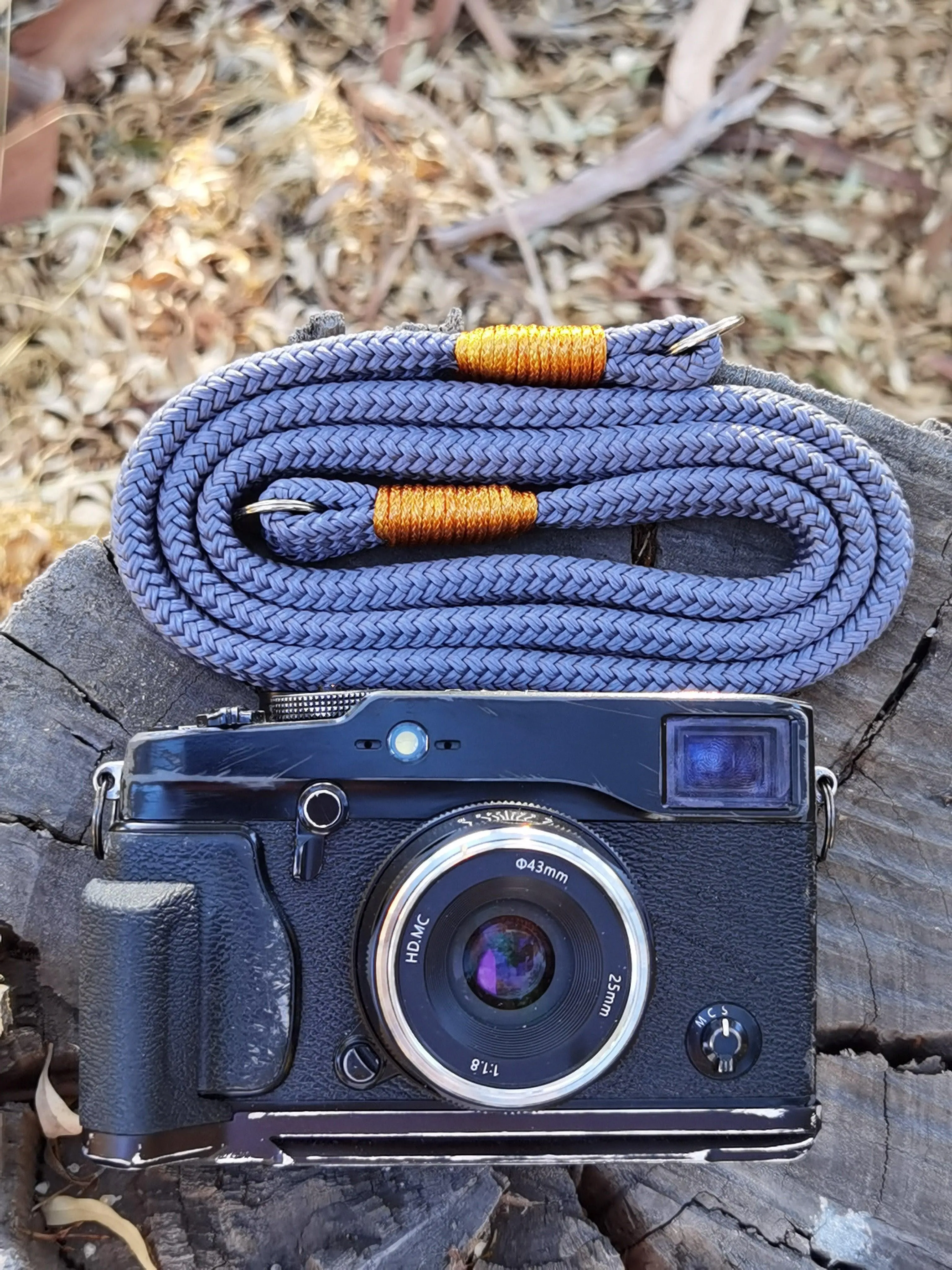 Flat Grey Acrylic Camera Strap SE