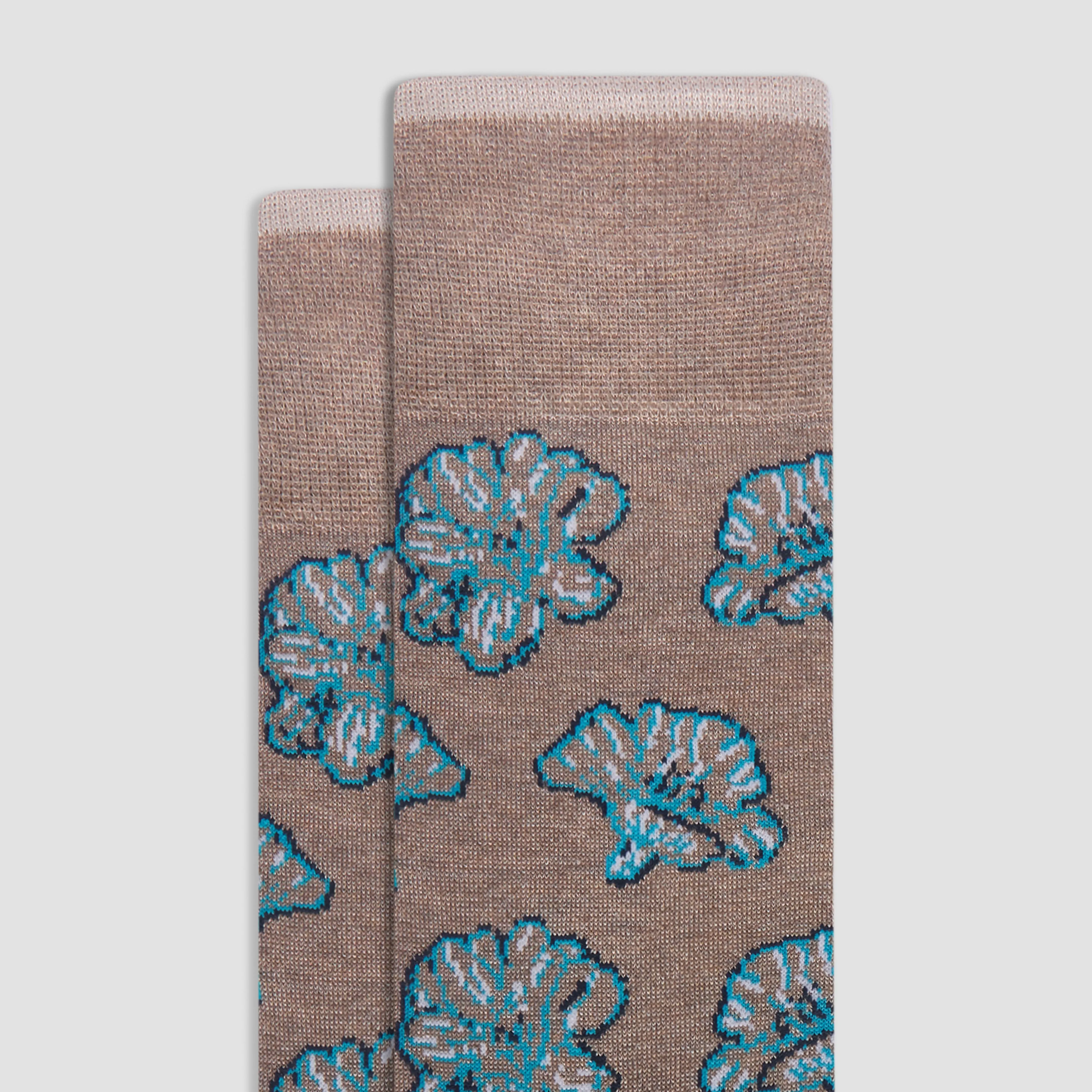 Floral Mid-Calf Socks