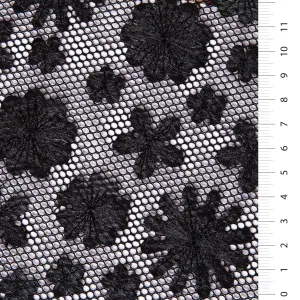 Flower Design 3D Laser Cut Faux Leather Embroidered Fabric