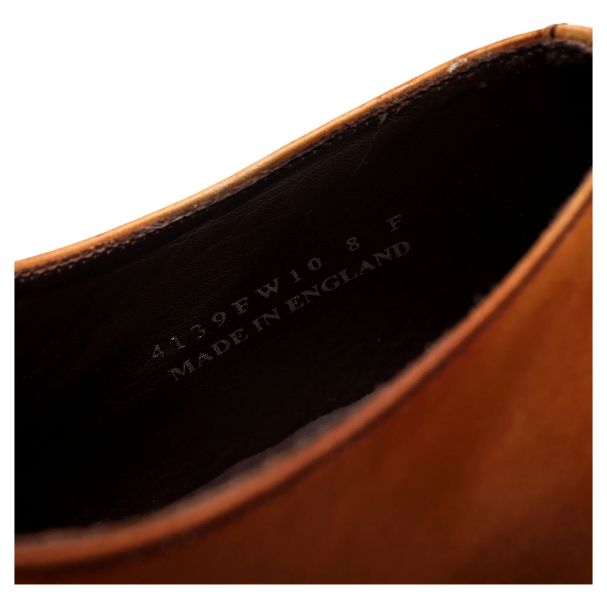 'Ford' Tan Brown Leather Double Monk Strap UK 8 F