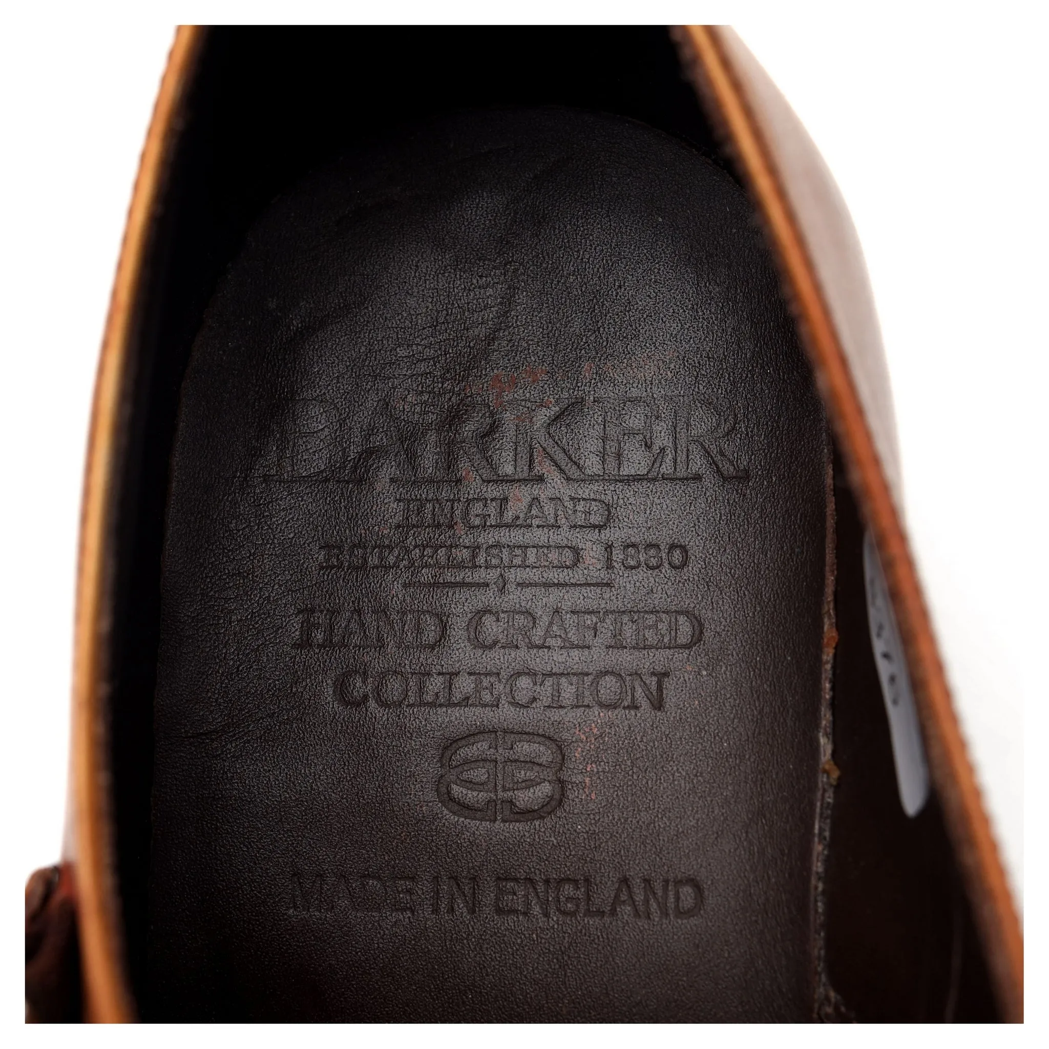 'Ford' Tan Brown Leather Double Monk Strap UK 8 F