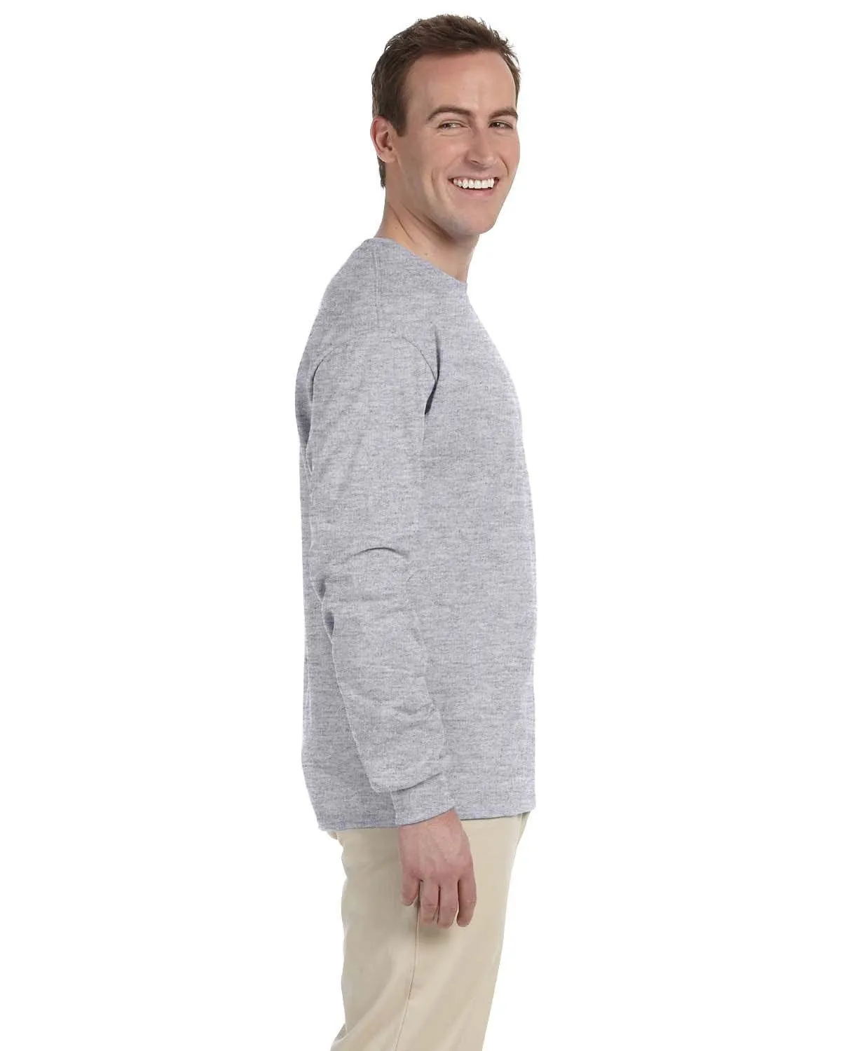 Fruit of the Loom Lightweight Long Sleeve T-Shirt | Athletic Heather