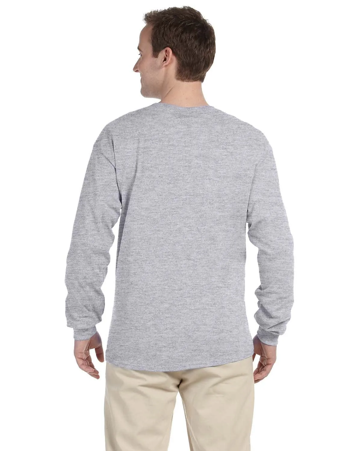 Fruit of the Loom Lightweight Long Sleeve T-Shirt | Athletic Heather