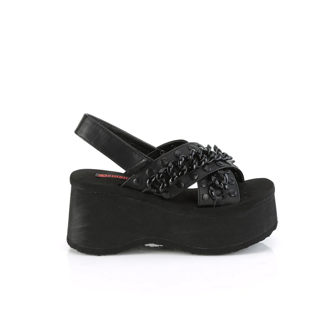 FUNN-12  Black Vegan Leather