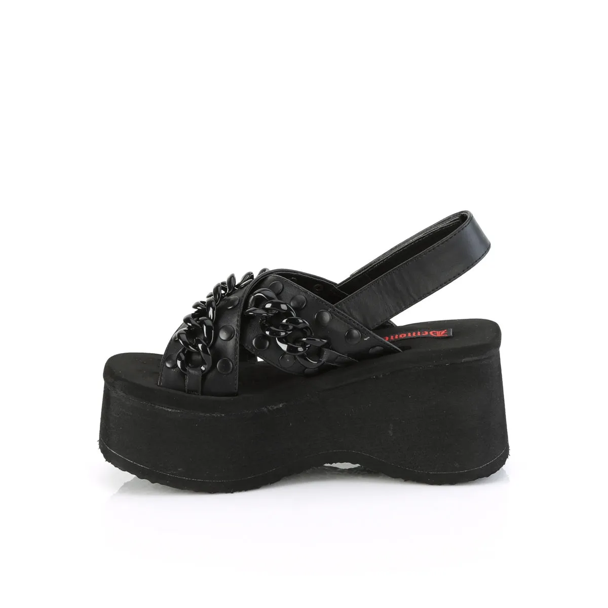 FUNN-12  Black Vegan Leather