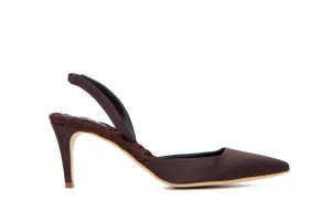 GABRIELLA Brown Satin