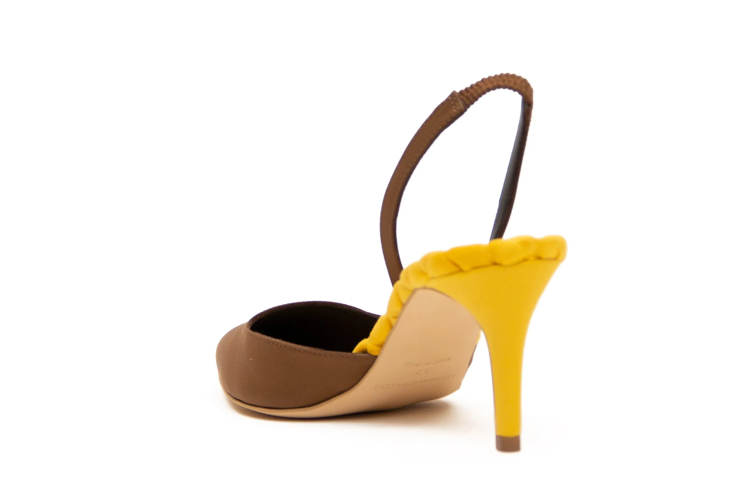 GABRIELLA Mustard Satin