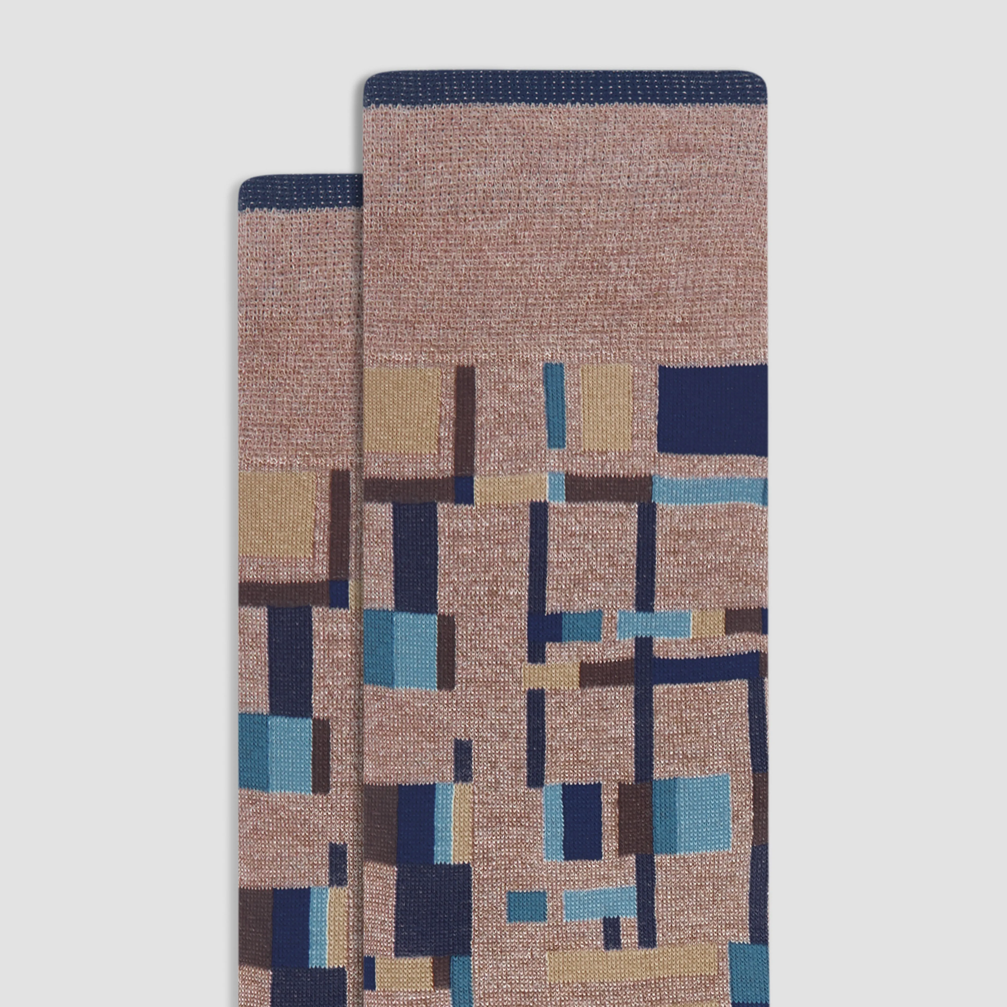 Geometric Mid-Calf Sock