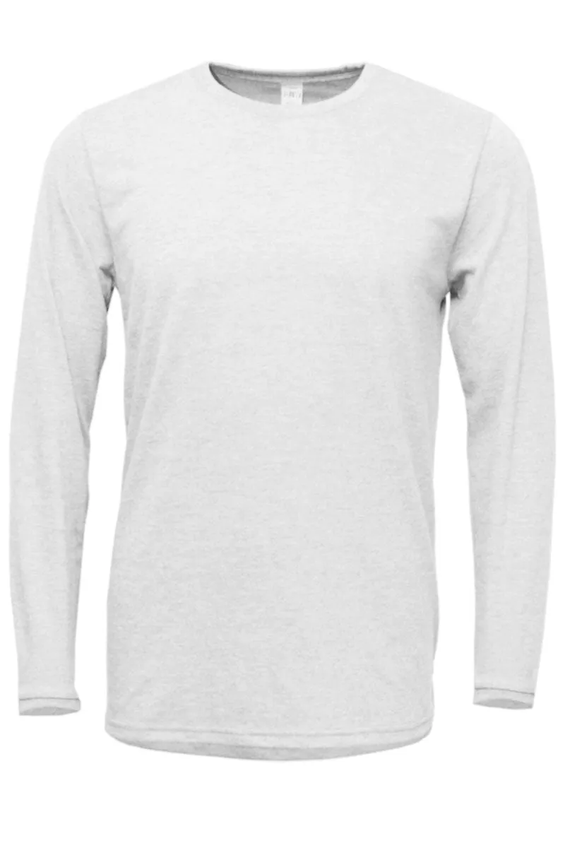 Give Thanks For He Is Good Adult Soft-Tek Blend Long Sleeve Tee