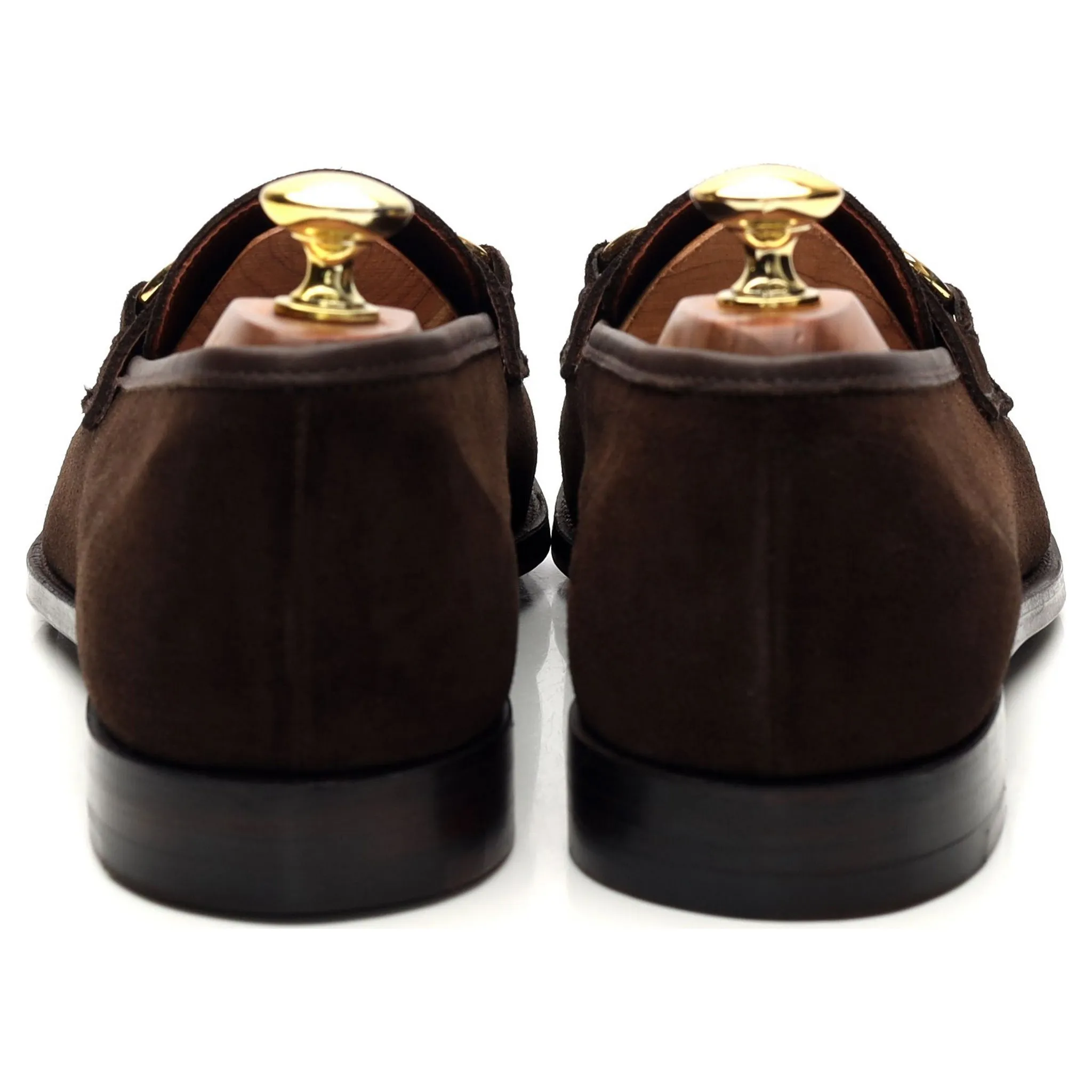 'Goldman' Dark Brown Suede Horse-bit Loafer UK 8 E