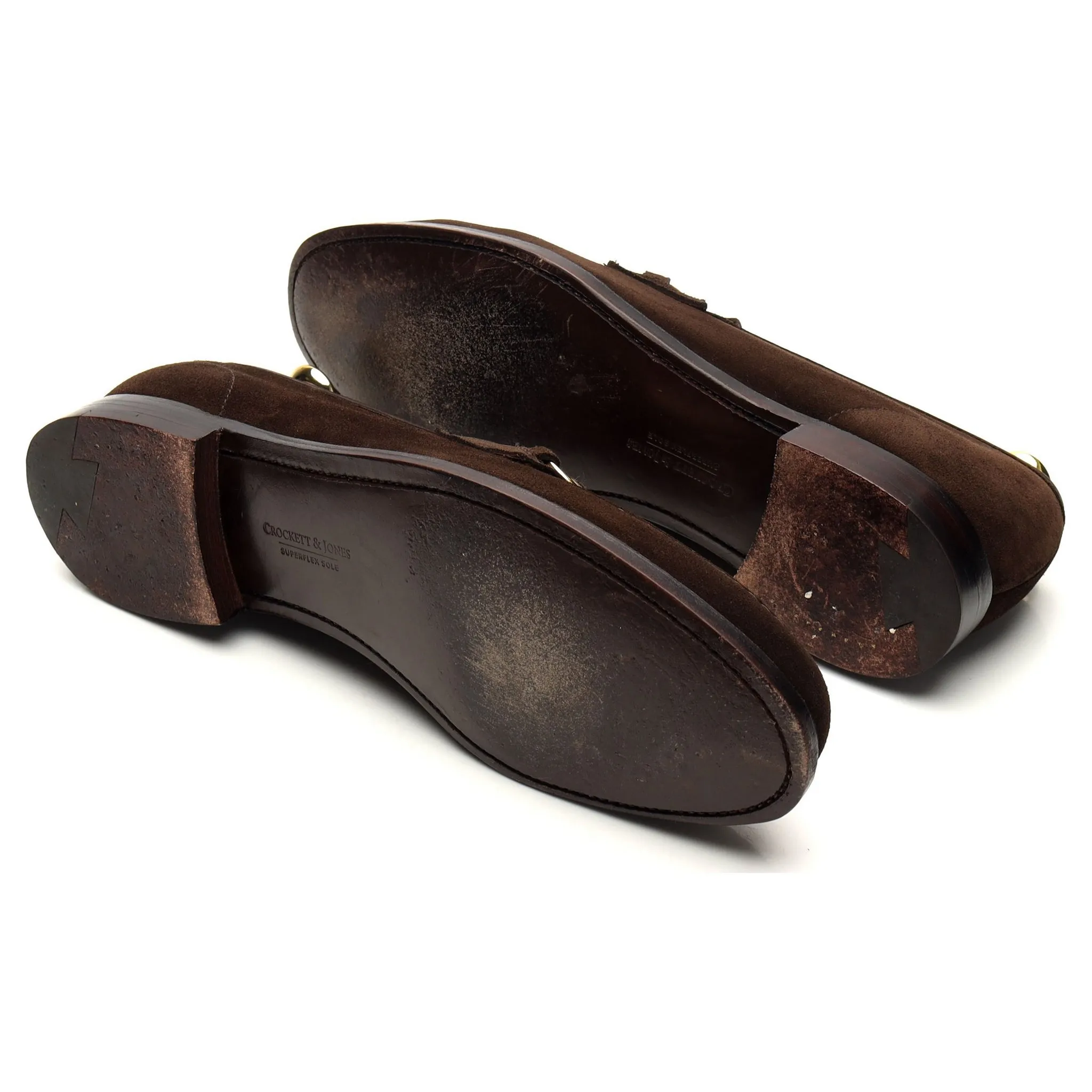 'Goldman' Dark Brown Suede Horse-bit Loafer UK 8 E