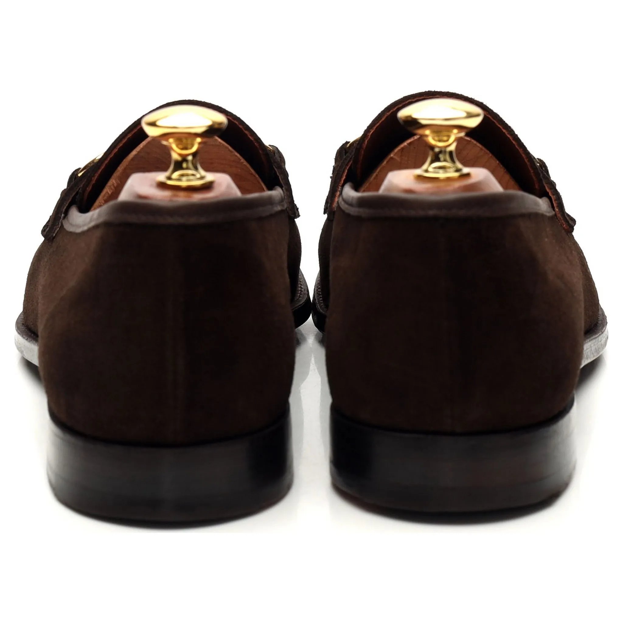 'Goldman' Dark Brown Suede Horse-bit Loafer UK 9 E