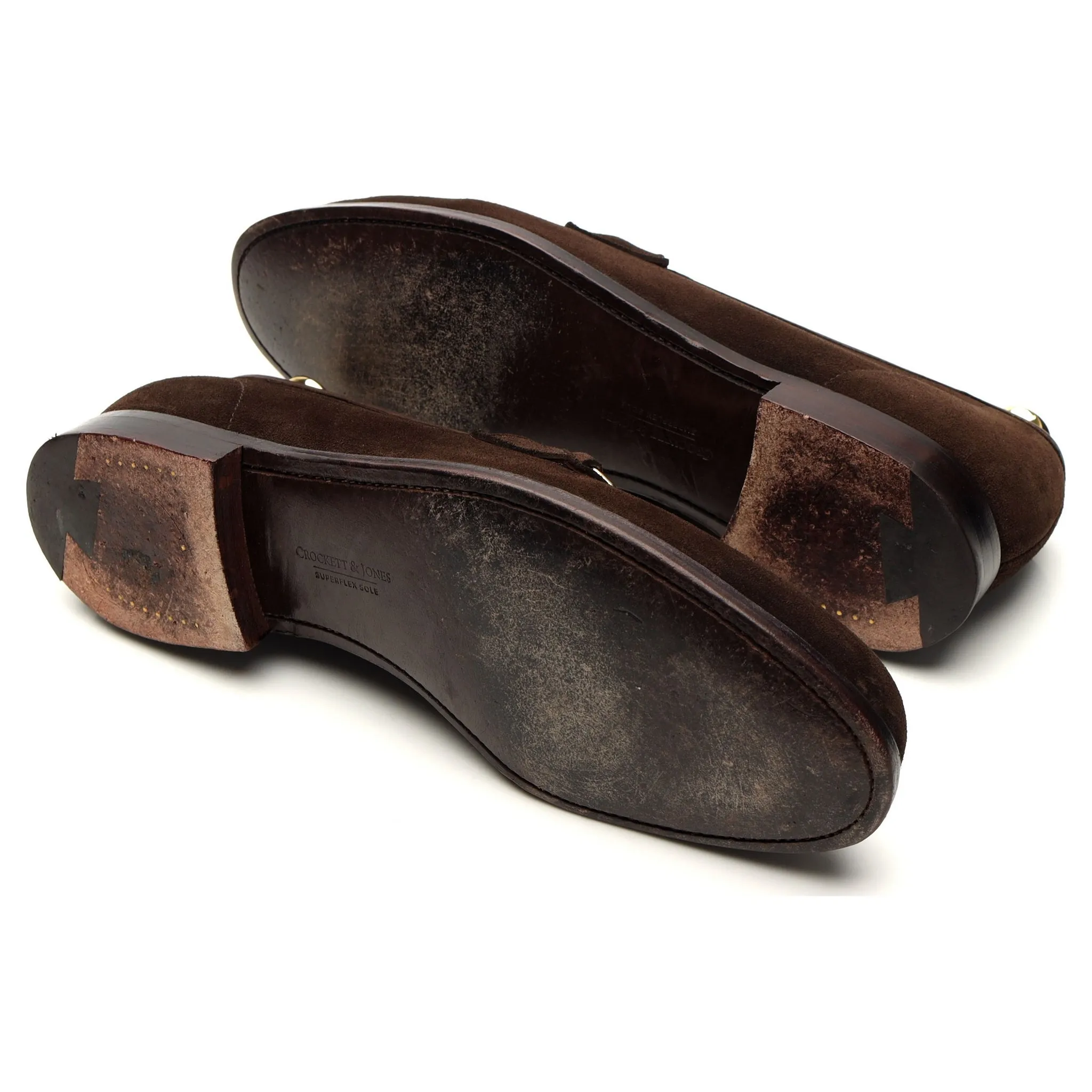 'Goldman' Dark Brown Suede Horse-bit Loafer UK 9 E