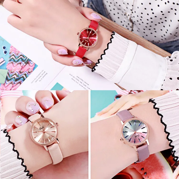 Gradient Dial With Scale Women's Watch
