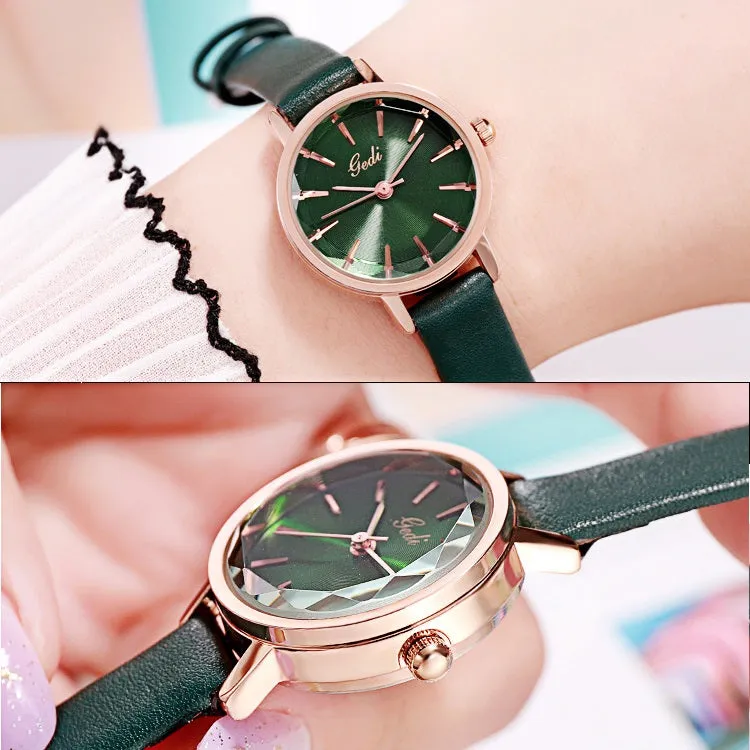 Gradient Dial With Scale Women's Watch