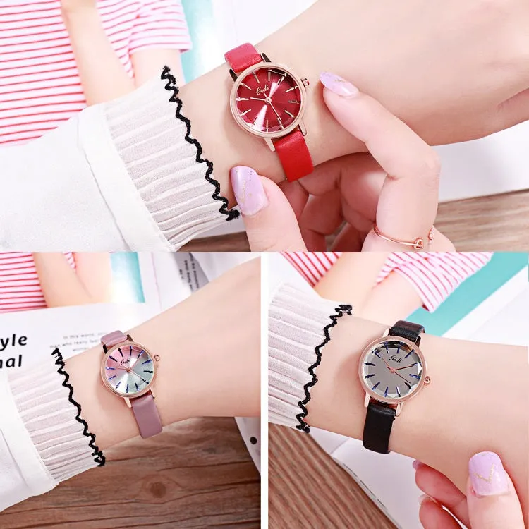 Gradient Dial With Scale Women's Watch