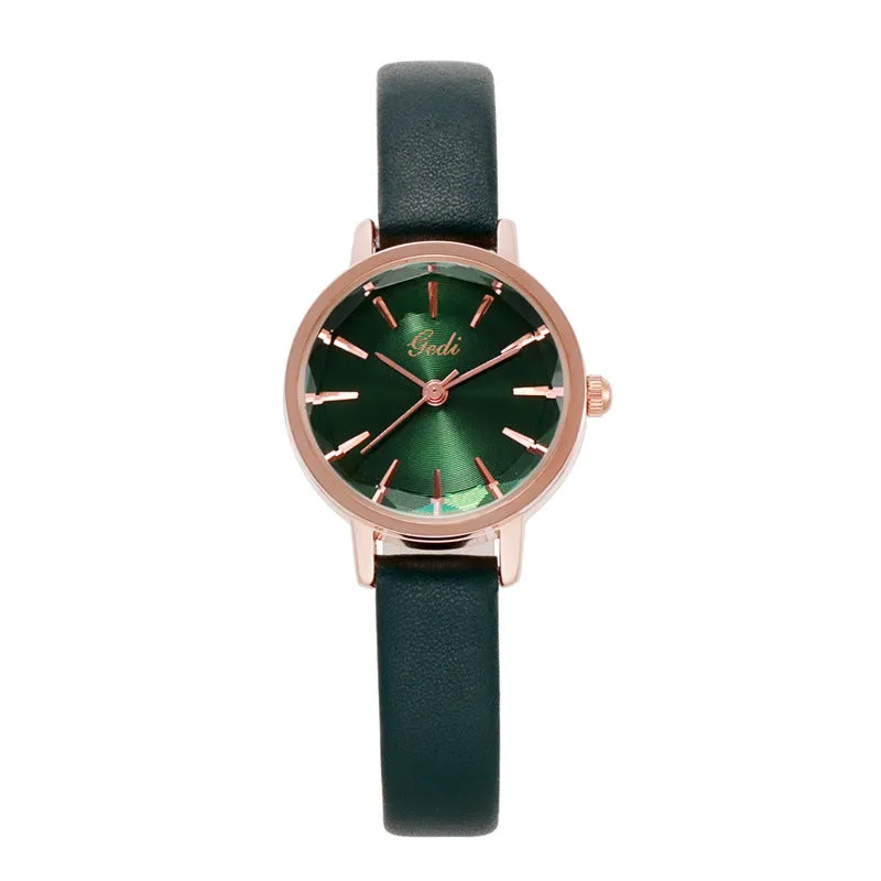 Gradient Dial With Scale Women's Watch