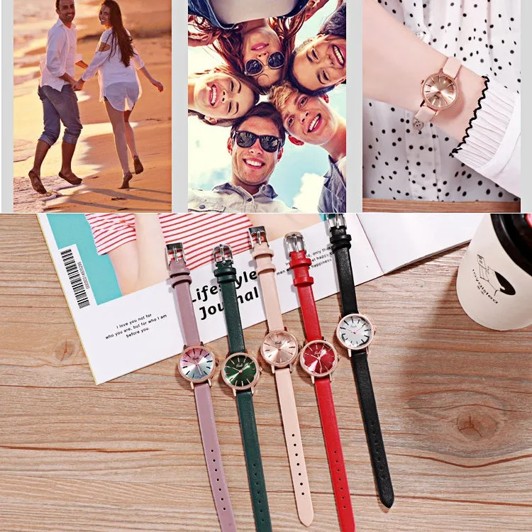 Gradient Dial With Scale Women's Watch