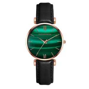 Green Dial Mesh Strap Women's Watch