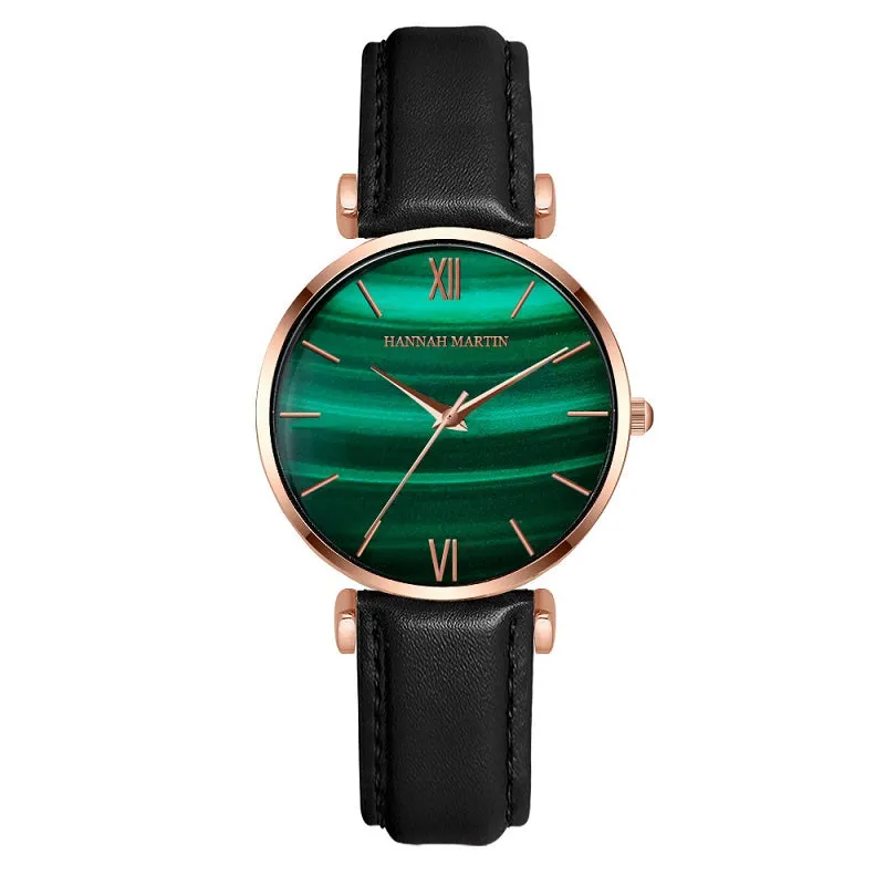 Green Dial Mesh Strap Women's Watch