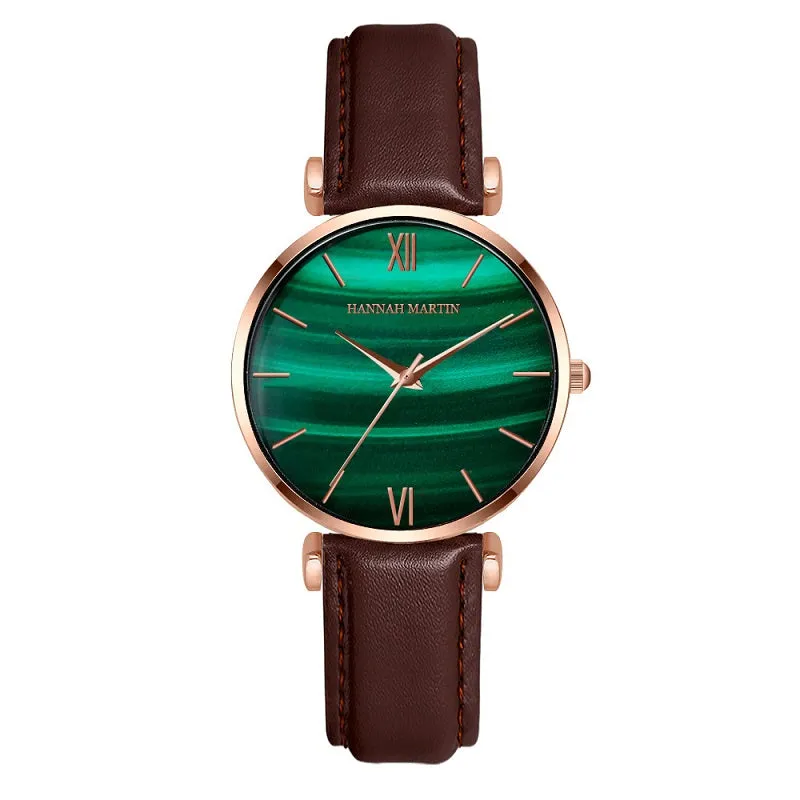 Green Dial Mesh Strap Women's Watch