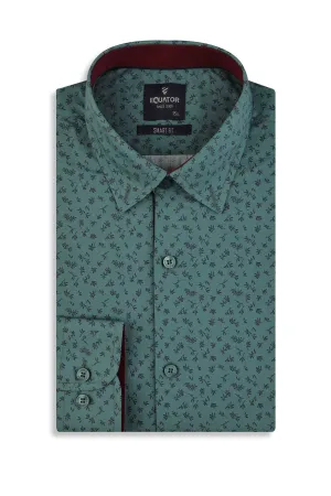 Green Semi Formal Shirt