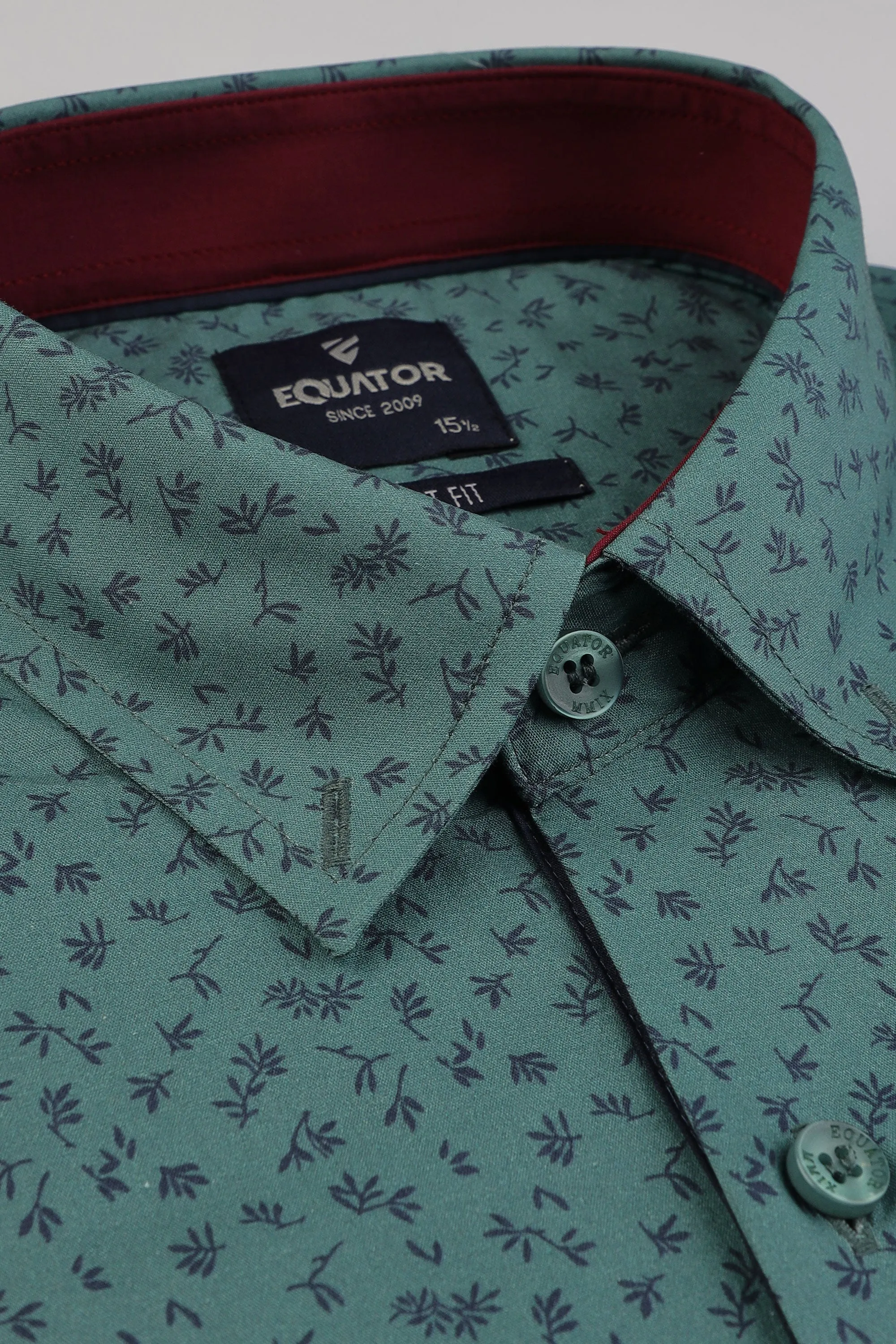 Green Semi Formal Shirt