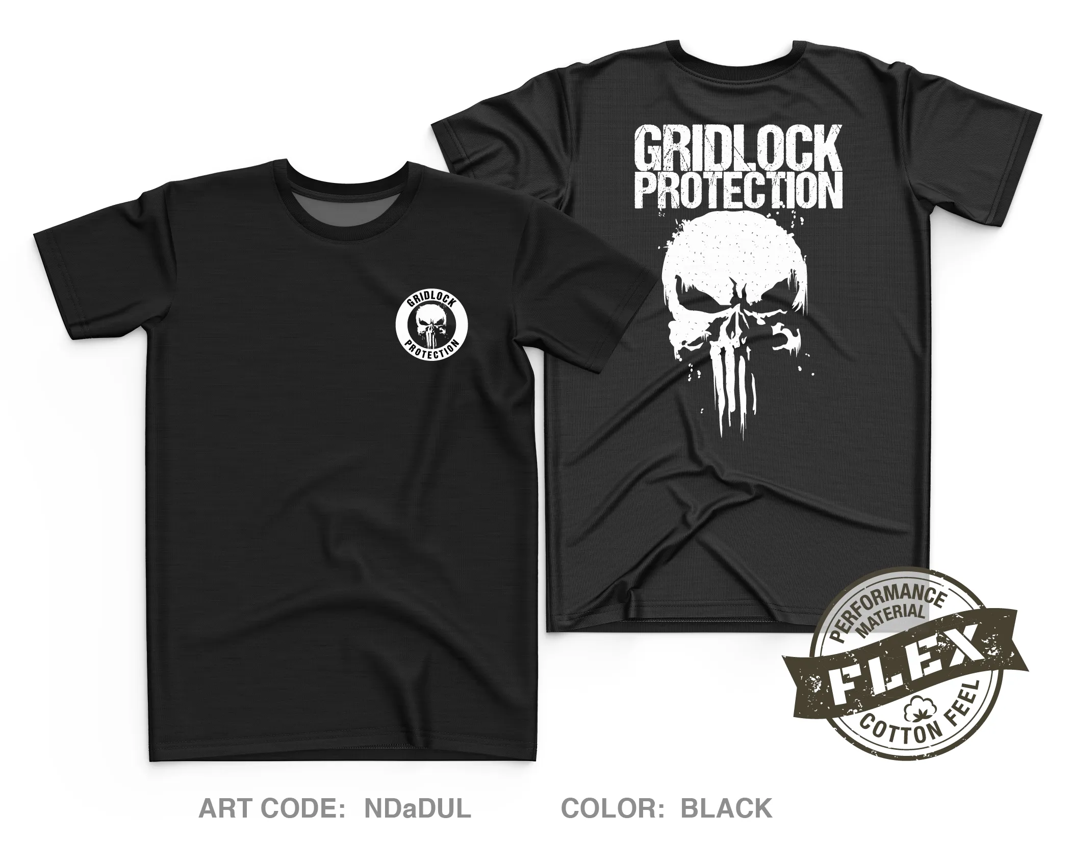 Gridlock protection Core Men's SS Flex Performance Tee - NDaDUL