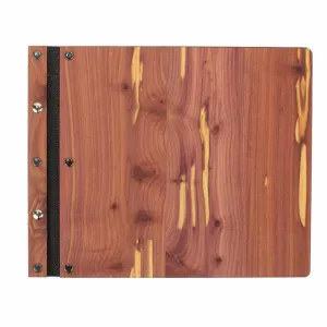 Guest Book in Cedar with Guest Book Paper