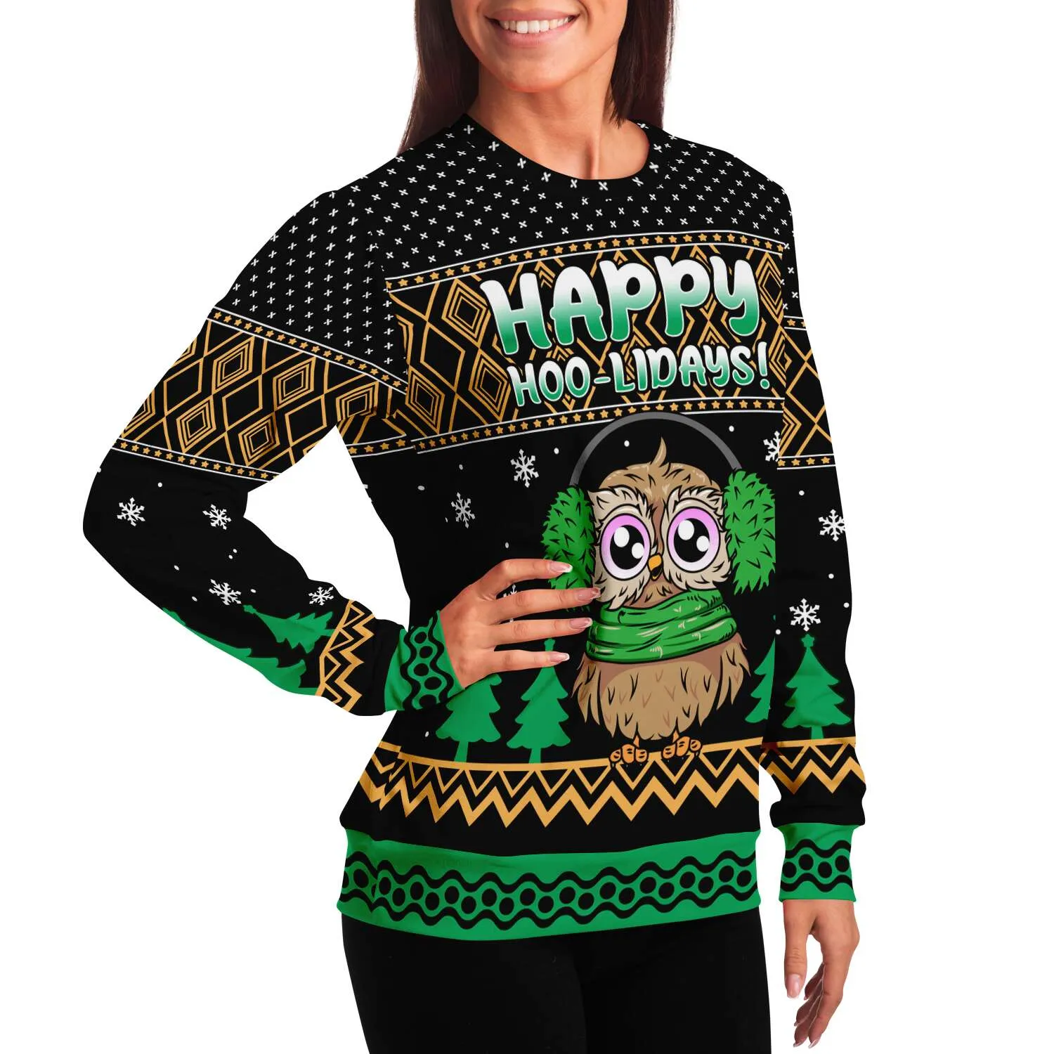 Happy Hoo-lidays - Athletic Sweatshirt