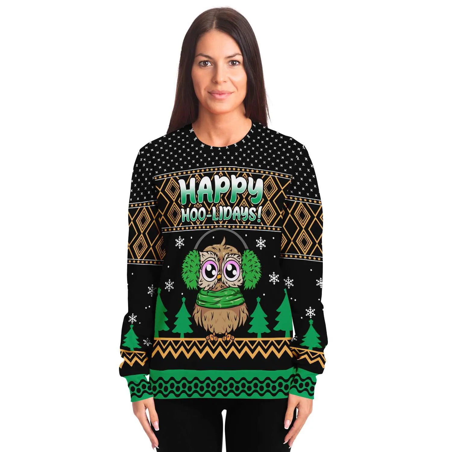 Happy Hoo-lidays - Athletic Sweatshirt