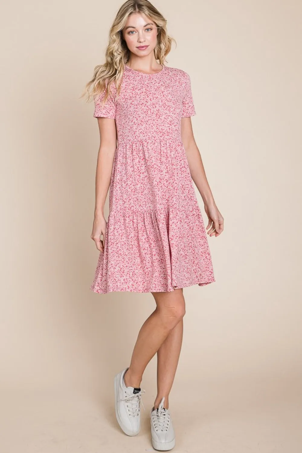 Hazel Blues® |  BOMBOM Printed Short Sleeve Mini Dress