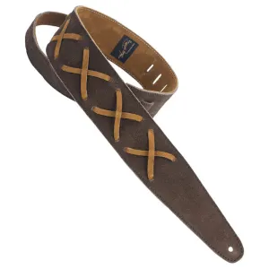 HENRY HELLER SUEDE WITH LEATHER X's STRAPS