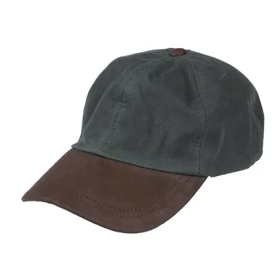 Hoggs of Fife Waxed Baseball Cap - Olive (One Size)