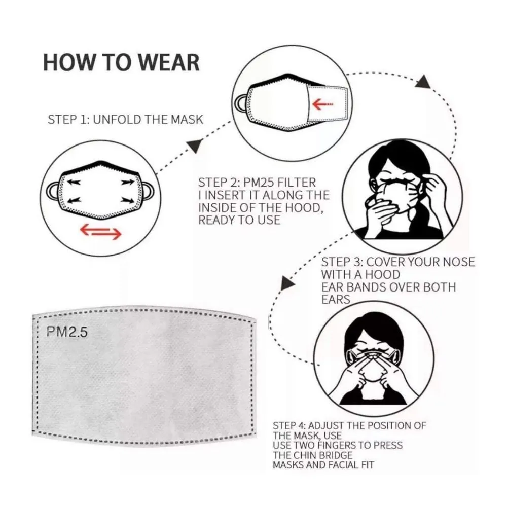 Homlly Washable Face Mask With Adjustable Straps Mask