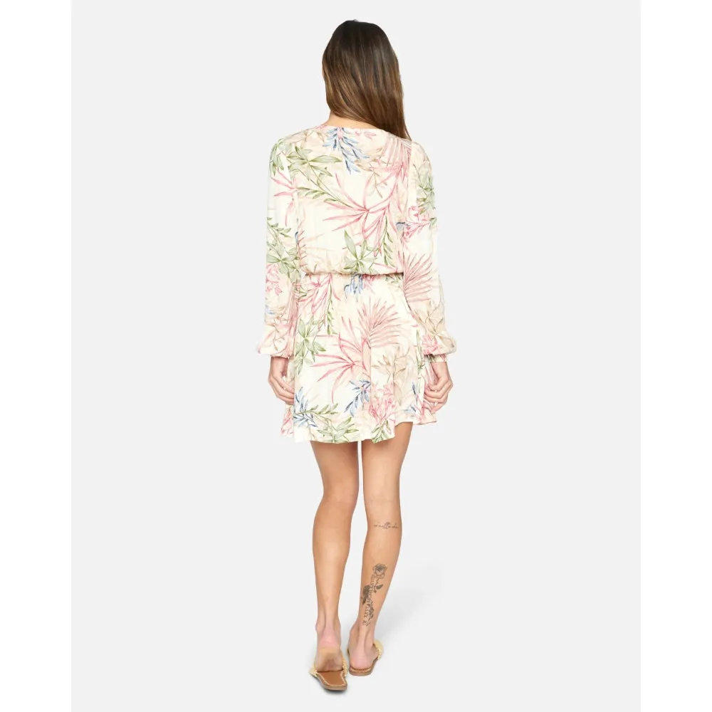 HURLEY SUMMER MINI DRESS CREAM MULTI