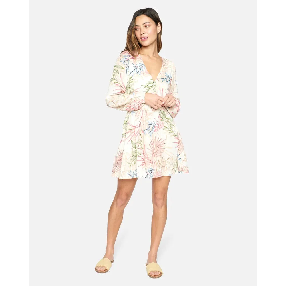 HURLEY SUMMER MINI DRESS CREAM MULTI