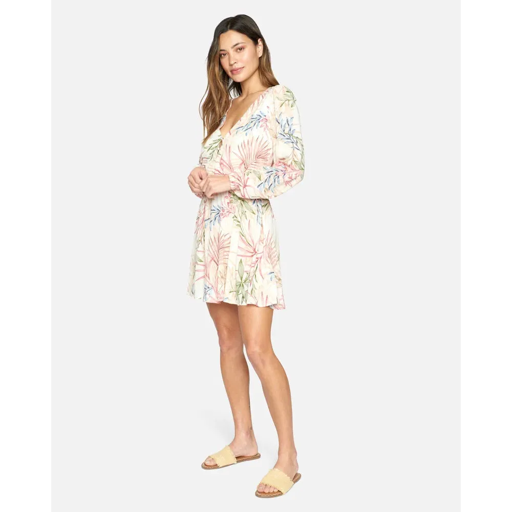 HURLEY SUMMER MINI DRESS CREAM MULTI